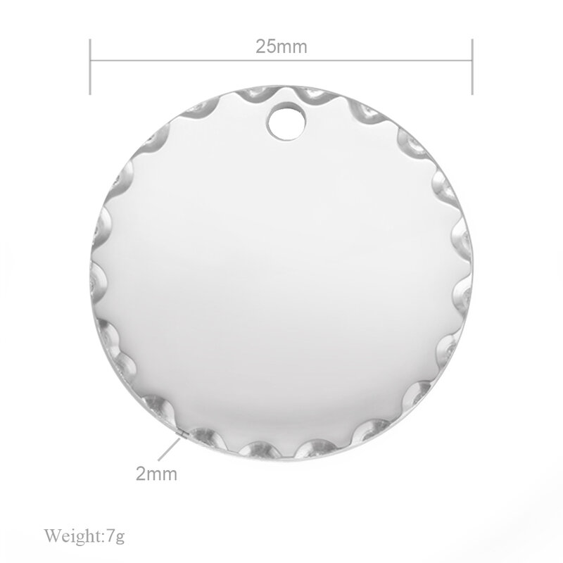Шарм MYLONGINGCHARM, 25 шт./лот, под ваш дизайн или слова бесплатно, Круглый диск 25 мм, шармы для браслета с забитым отверстием для бахромы 1,2 мм