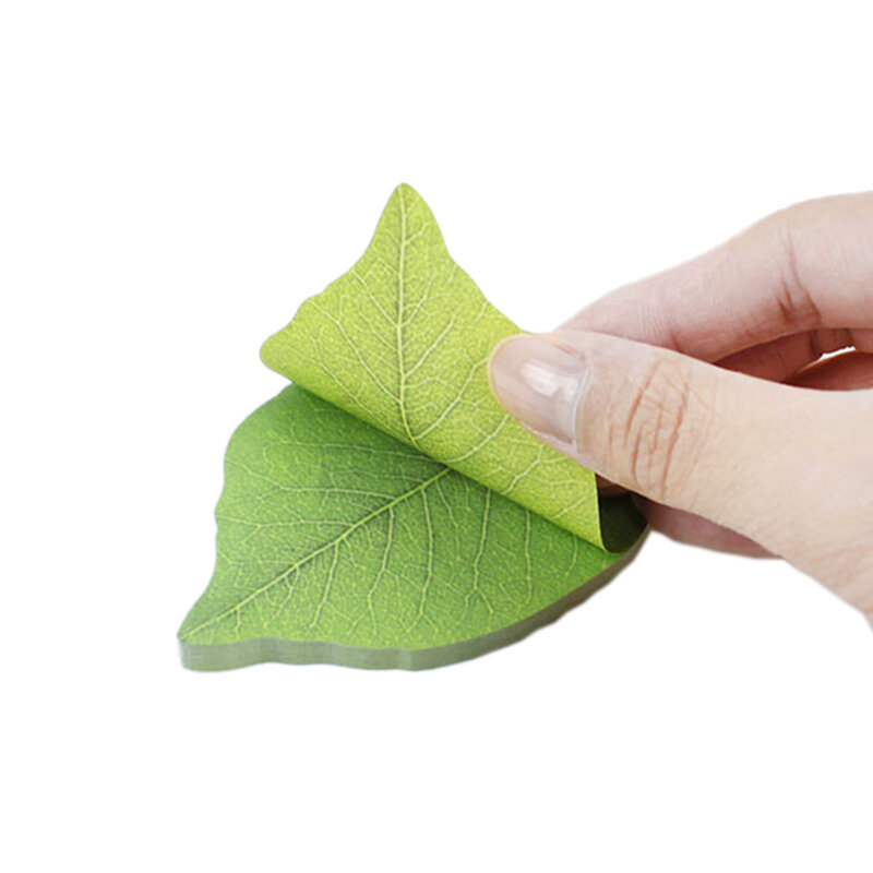 Cute Leaf Memo Pad Sticky Note Diy Kawaii Paper Sticker Pads Korean Stationery