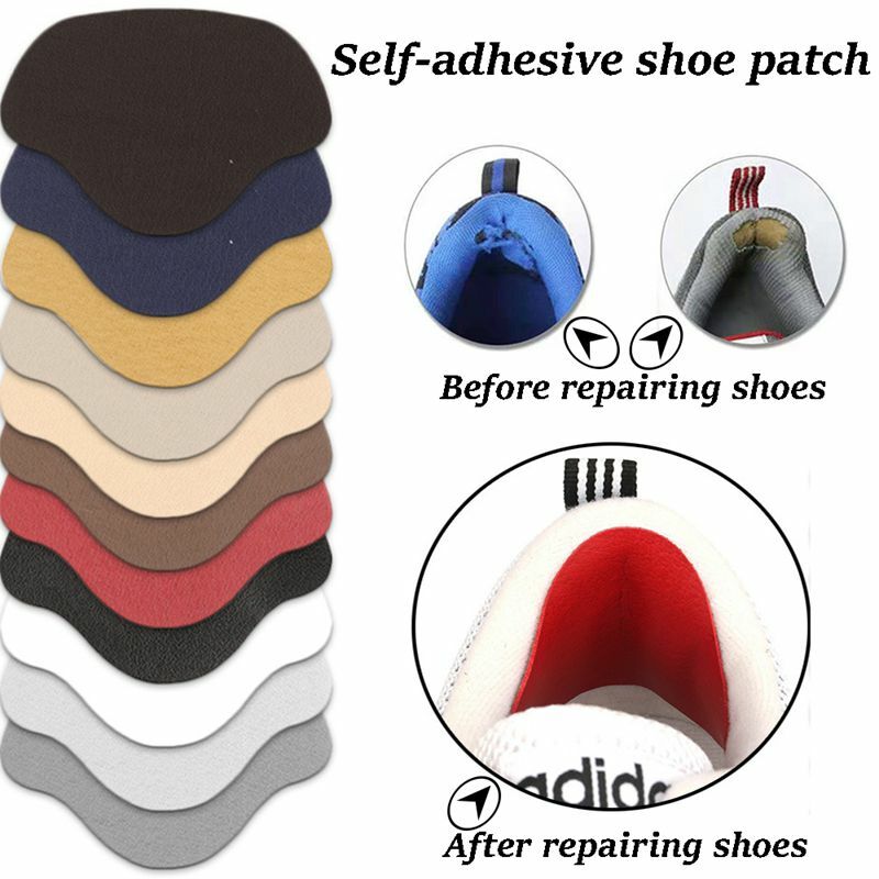 Palmilhas Patch Heel Pads para Sapatos Esportivos, Tamanho Ajustável, Antiwear Feet Pad, Inserção de Almofada, Protetor de Salto, Adesivo Traseiro, 4Pcs