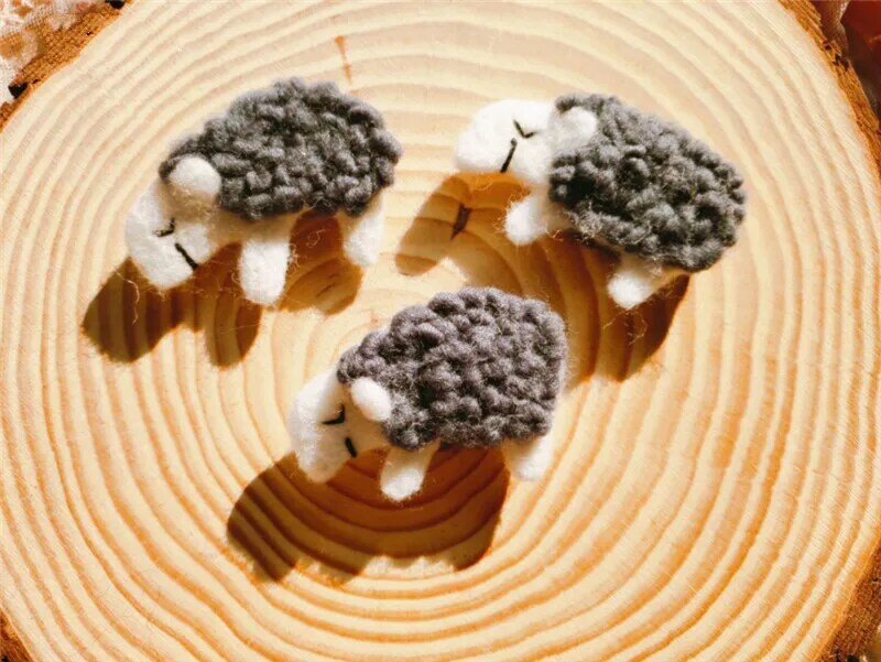 Accesorios de fotografía para bebé recién nacido, Mini oveja de lana hecha a mano creativa para estudio, accesorios de fotografía