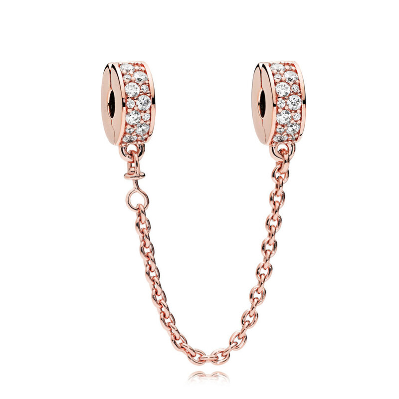 Nova alta qualidade 100% prata esterlina s925 amor corrente de segurança moda feminina elegante presente aniversário presente presente pulseira diy presente