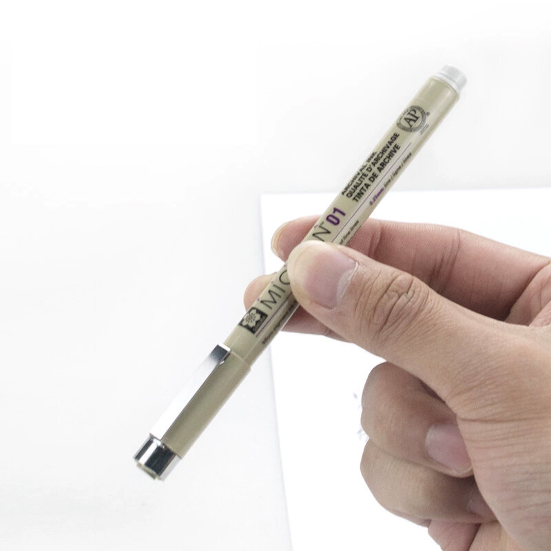 SAKURA водостойкая нить художественная ручка для создания игл цветная ручка для рисования специально для рисования искусства анимации набор холодный серый