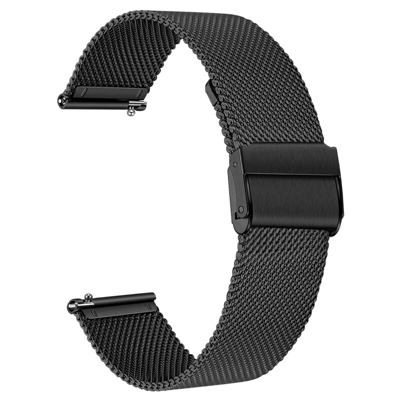 Correa de acero inoxidable para Galaxy Watch Active2, pulsera de Metal de 40mm, 44mm, 20mm, 22mm, 46mm y 42mm