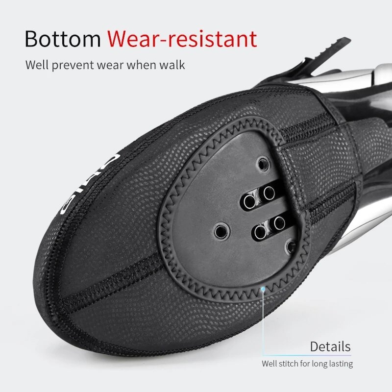 GIYO-Capas impermeáveis de sapato de meia ponta, reutilizável, antiderrapante, quente, protetor reflexivo, ciclismo, MTB, equipamento de bicicleta, inverno