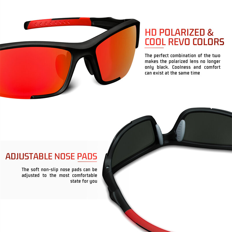 Gafas de sol polarizadas para ciclismo de montaña, lentes deportivas para hombre y mujer, UV400, 2022