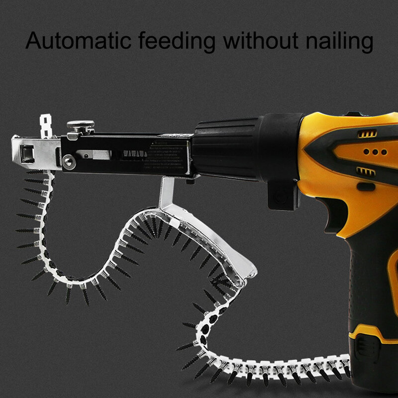 Schroef Nail Ketting Met 50 Stuks Schroeven Voor Chain Nail Gun Houtbewerking Power Tool Onderdelen Boor Attachment Voor Hout Gipsplaat d10
