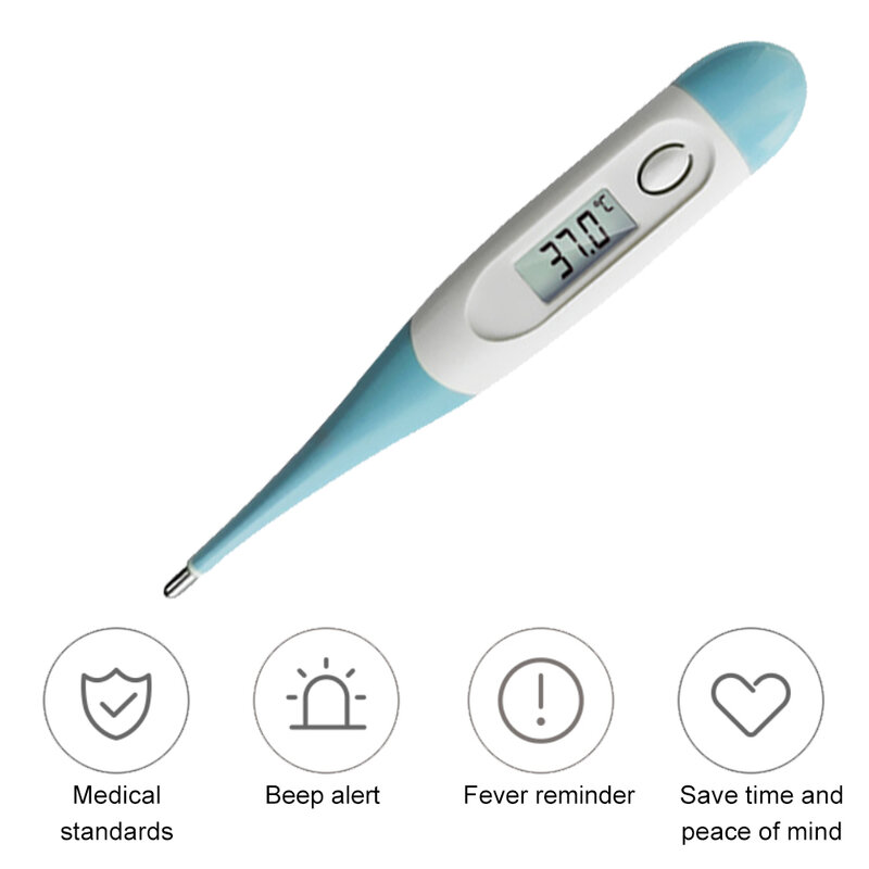 Dziecko ciało dorosłego człowieka cyfrowy termometr LCD medyczne ciało dziecka bezpieczny miękki termometr elektroniczny dokładność pomiaru wielofunkcyjne
