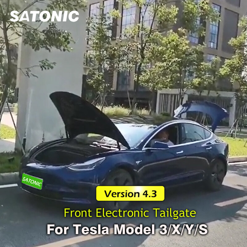 SATONIC Waterproof Electronic Tailgate Power Frunk Car Modified Automatic Lifting For Tesla Model 3 Y S X  APP Control V6S