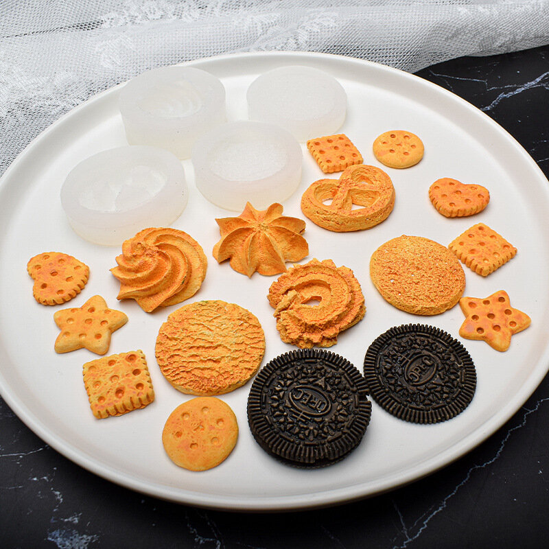 SNASAN Silicone Khuôn Bánh Bánh Quy Cracker UV Nhựa Dính Khuôn Silicon Trang Trí Ngôi Sao Tự Làm Mặt Dây Chuyền Trang Sức Làm