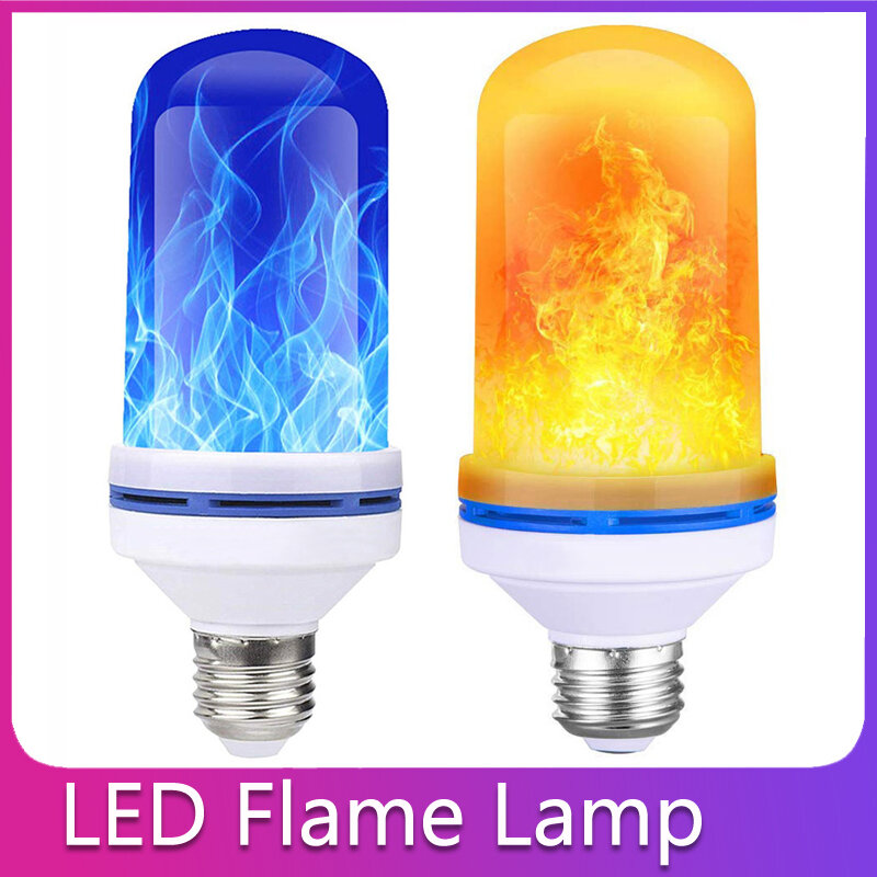 Nueva lámpara LED de luz de pared con efecto de llama para fiesta jardín decoración de Navidad 9 W e27 Flamme de la ampolla