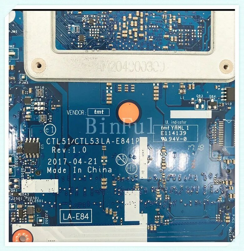 924720-001 924720-601 924720-501 For HP 15-BW CTL51/CTL53 LA-E841P Laptop Motherboard 100% Full Working Well