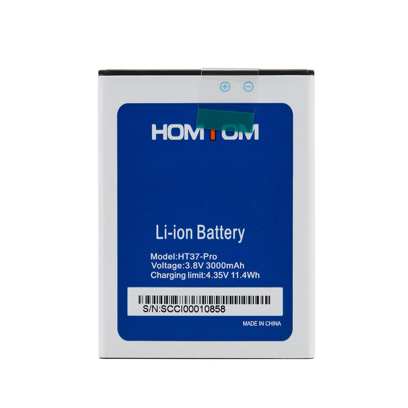 Nuova batteria originale HOMTOM HT37 Pro 100% mAh al 3000 per il numero di tracciamento del telefono cellulare intelligente HOMTOM HT37