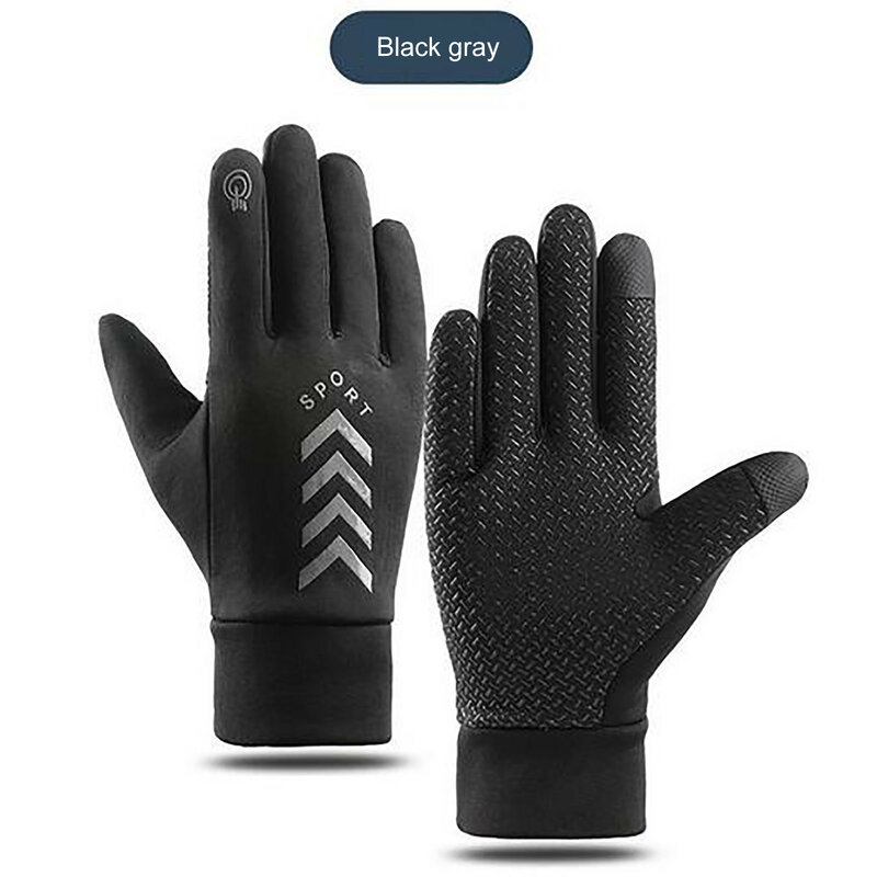 Мужские теплые зимние перчатки 2021, водонепроницаемые ветрозащитные перчатки для сенсорных экранов, черные женские перчатки на молнии для лыжного спорта, велоспорта, вождения