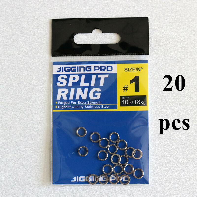 Double Ring 6.2mm-14.3mm Fishing Accessories Double Ring Stainless Steel Sub Flattened Double Ring