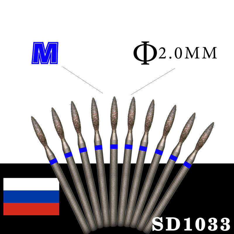 NAILTOOLS RUSSIA wholesale 10 piece Diamond nail drill bits for nail Manicure  Manicure Cuticle Clean Pedicure accesories