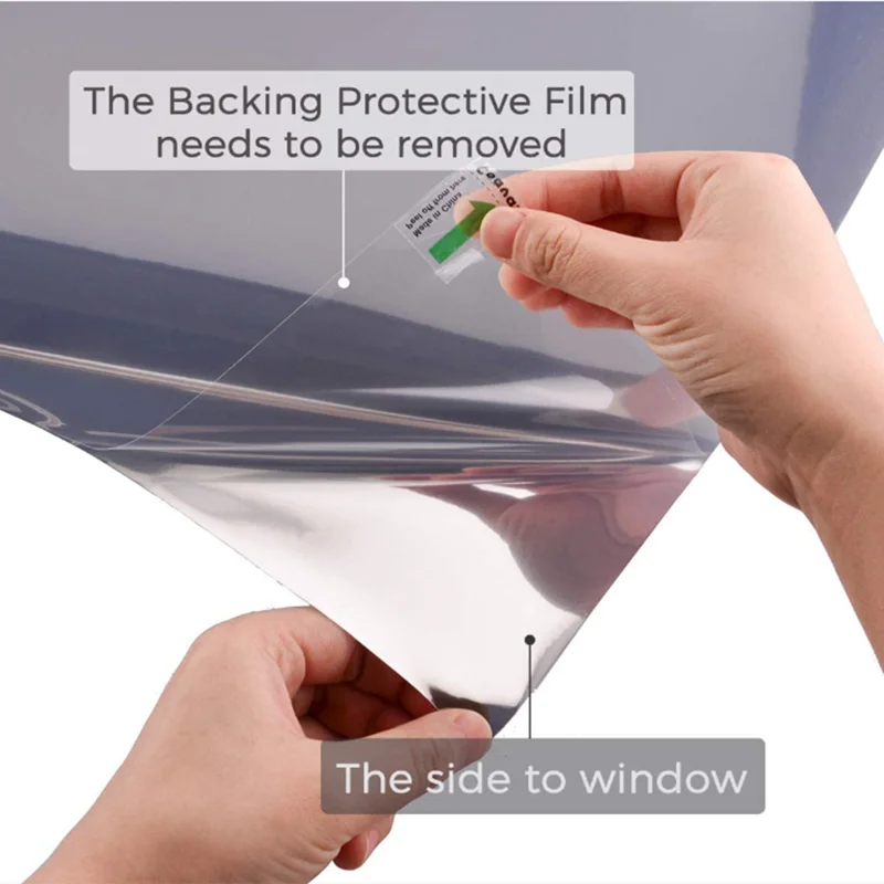 8M/6M/4M/2M One-Way Spiegel Venster Film Anti-Uv Privacy Self-Zelfklevende Decoratieve Window Shades Voor Woningen En Kantoren