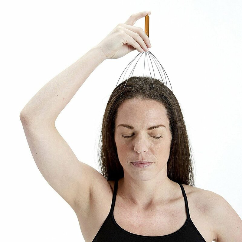 Garra de masaje de alambre para la cabeza, masajeador de pulpo para cuero cabelludo, limpieza de venas, relajante, relajante para la cabeza