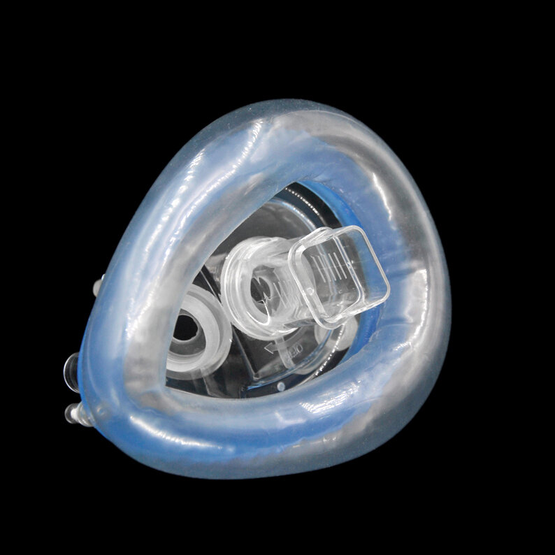 Pour 1 pièces masque d'anesthésie jetable Endoscope Fiber Bronchoscope Gastroscope Type 2 Intubation masque d'anesthésie