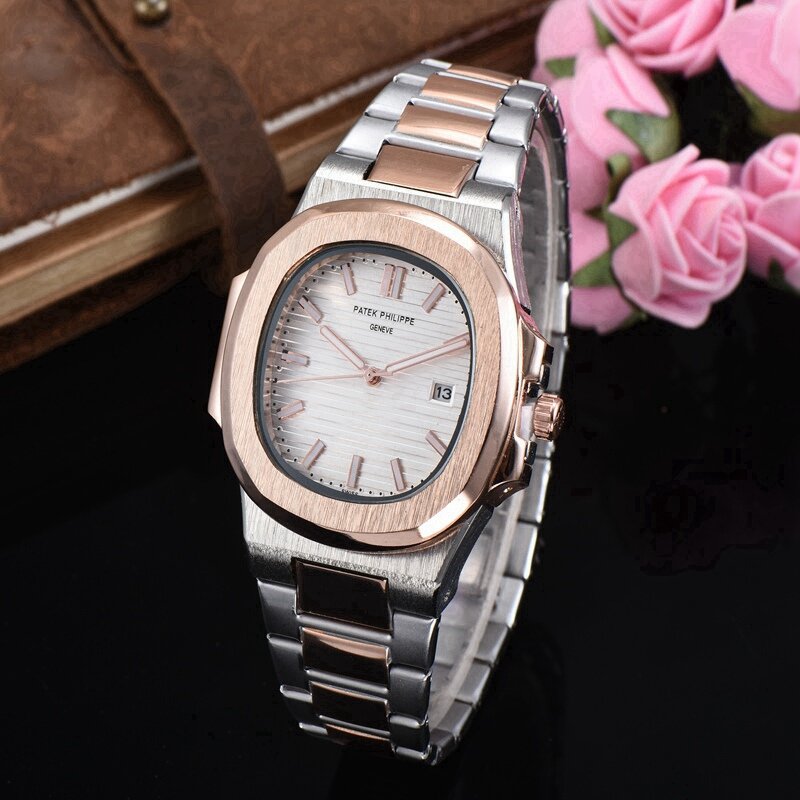 Patek- Philippe-Luxus Marke frauen quarz Uhren männer Uhr Edelstahl Band armbanduhr klassische uhr geschenk 620 aufträge