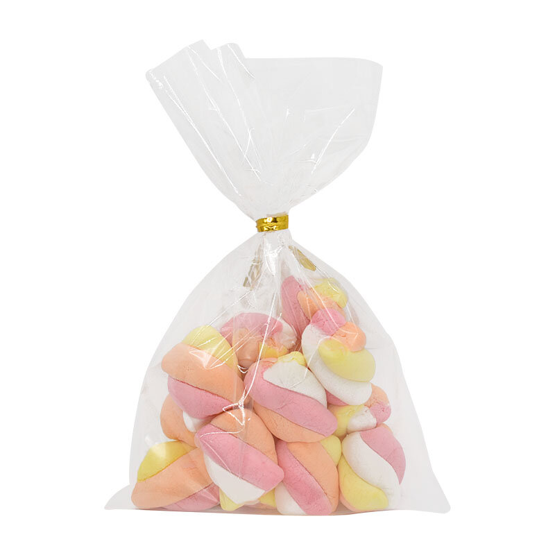 100 sztuk przezroczyste plastikowe torby cukierki Lollipop opakowania Cookie wyczyść Opp worek celofanowy prezent na boże narodzenie ślub urodziny