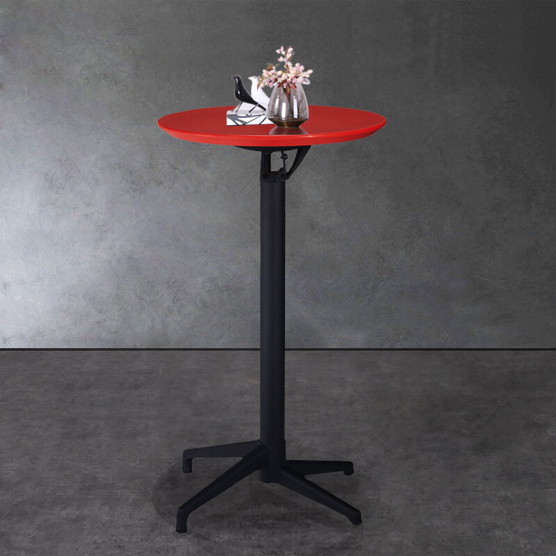 โต๊ะค็อกเทลพับได้กลางแจ้งทันสมัยทำจาก ABS โต๊ะบาร์สูงทำจากอลูมิเนียมขัดเงา BT309