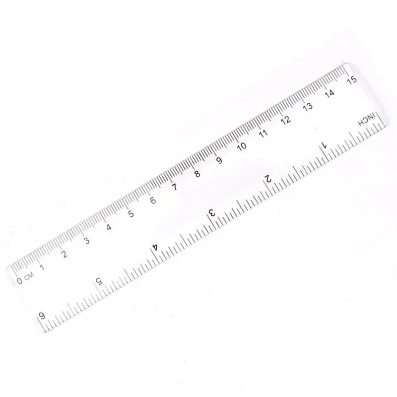 15cm/20cm/30cm régua plástica que anuncia a régua estudante transparente régua estudante medida também