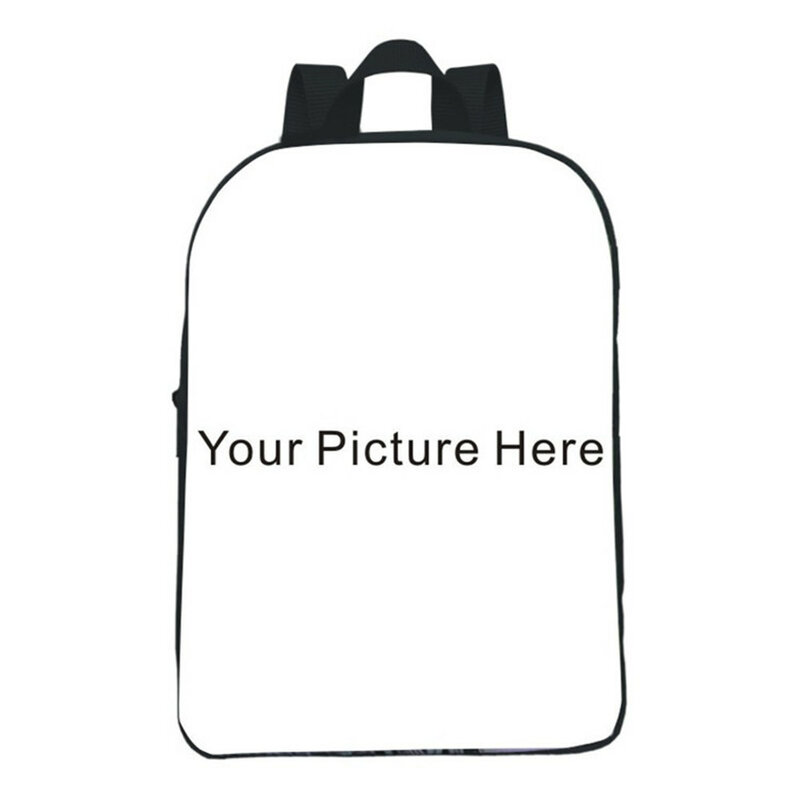 Mochila personalizada con imagen de nombre de tu logotipo para niños pequeños, mochila de guardería, mochilas escolares de dibujos animados, bolsas de regalo para niños de 12 pulgadas