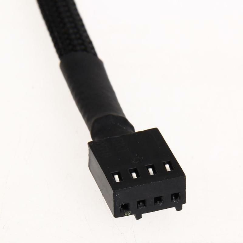 12in 5 шт. 4 Pin PWM разъем чехол удлинитель вентилятора кабель питания для компьютера