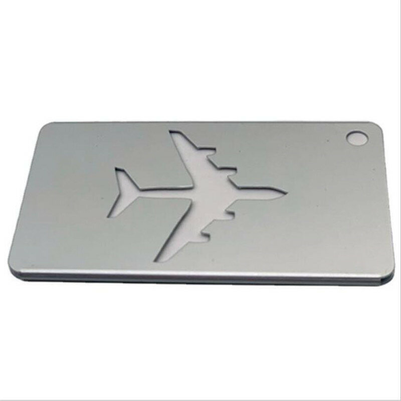 Etiquetas de equipaje de aleación de aluminio para hombres y mujeres, correas de maleta de viaje, soporte de etiqueta de nombre, accesorios de viaje, nueva moda