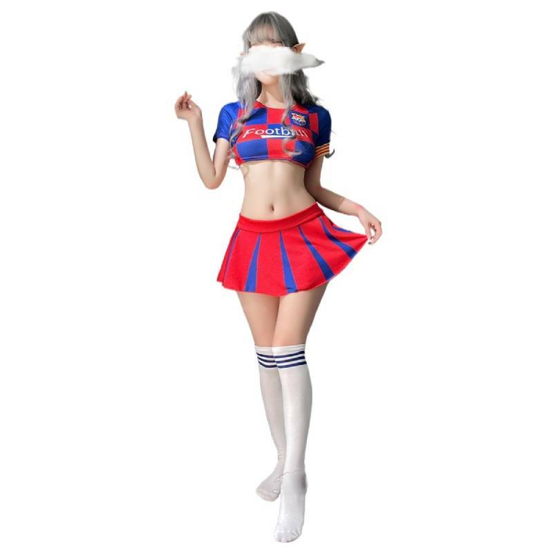 Giacca Top camicetta Set di Lingerie Sexy Sexi gonna corta da donna perizoma intimo erotico mutandine da donna Cheerleading Team Uniform Dress