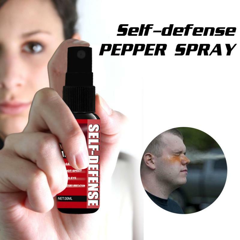 Spray de pimienta roja antilobo para mujer, bote pequeño de autodefensa, gran protección, 30ml, herramientas de seguridad