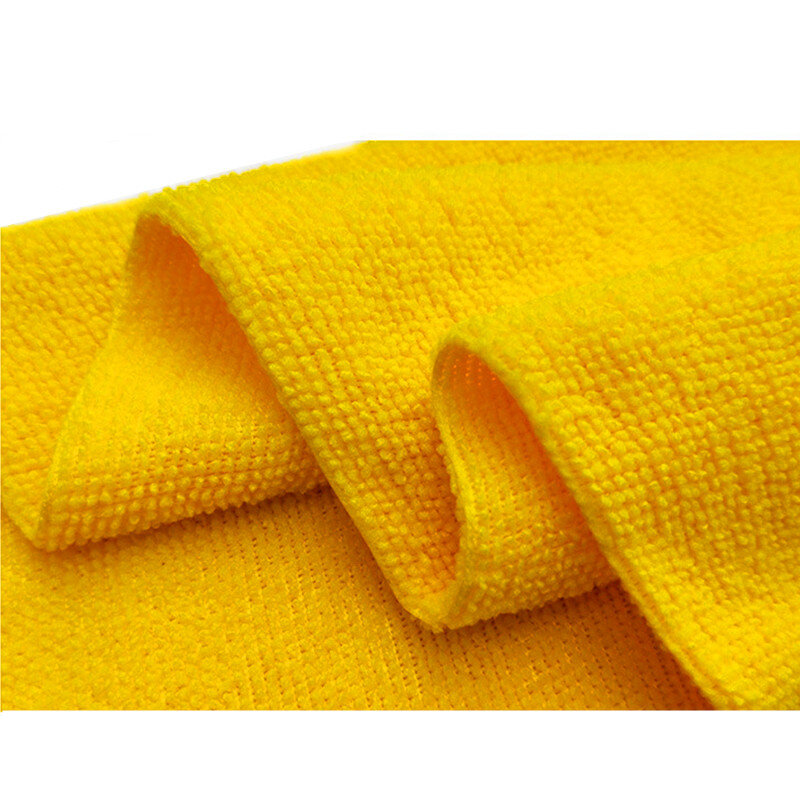 ผ้าขนหนูไมโครไฟเบอร์ไร้ขอบ5-10ชิ้นผ้าเช็ดตัวทำความสะอาดรถยนต์อเนกประสงค์