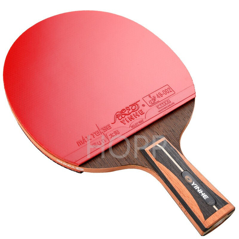 Yinhe raquete de tênis de mesa galaxy, raquete de ping-pong com esponja de carbono de 15 estrelas, bata-pongue e alça de attack rápido