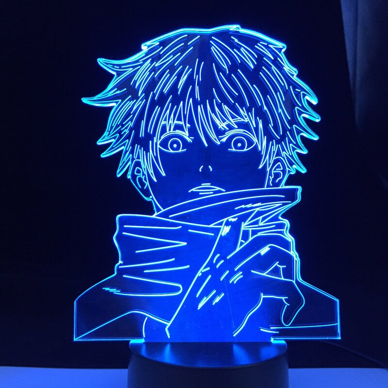 Satoru Gojo Licht Jujutsu Kaisen Led Nacht Licht für Geburtstag Geschenk Jujutsu Kaisen Nachtlicht Anime Lampe Wohnkultur 3D LED lampe