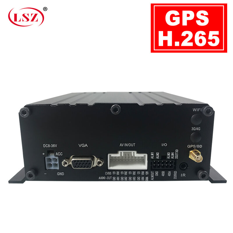 LSZ 4 チャンネル AHD モバイル Dvr GPS 監視モバイル Dvr スクールバストラック MDVR