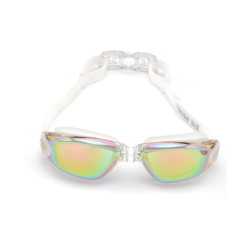 Очки для плавания для мужчин и женщин, регулируемые водонепроницаемые противотуманные очки с УФ-защитой, для плавания, бассейна, для дайвинга