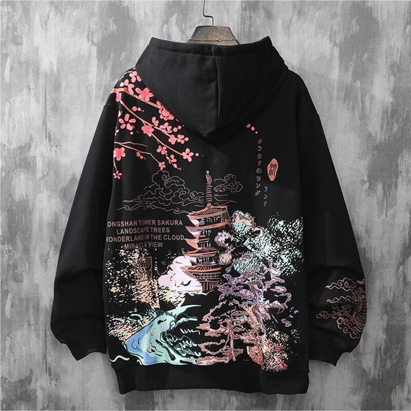 Sudaderas com capucha loft impressão hoodie y2k roupas harajuku anime masculino hip-hop japonês streetwear moletom hoodies masculino kpop