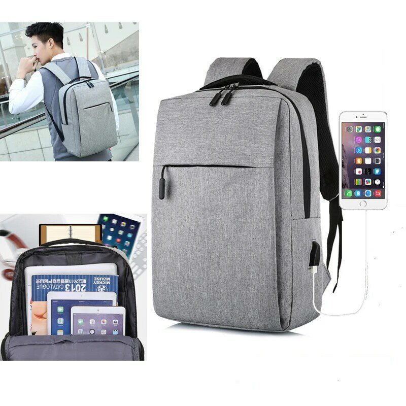 Sac à dos pour ordinateur portable avec USB cartable 16 pouces anti-vol mâle sac à dos voyage sac à dos femme étanche affaires sac à dos loisirs