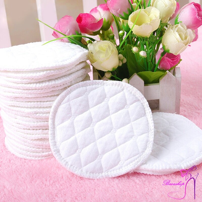 12 Pcs Reusable Breast Feeding Nursing Breast Pads Washable Soft Absorbent Baby Supplies EIG88