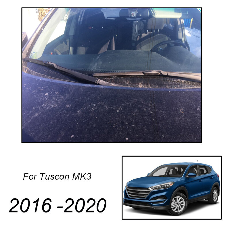 Misima-escobillas de limpiaparabrisas para Hyundai Tucson TL MK3, parabrisas delantero y trasero, 2016-2020, 2017, 2018, 2019