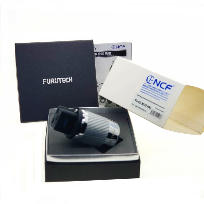 FURUTECH FI-52 NCF (R) High-End 20A Inlet Plug Rhodium-Plated DIY For Audio plug adapter MATIHUR hifi