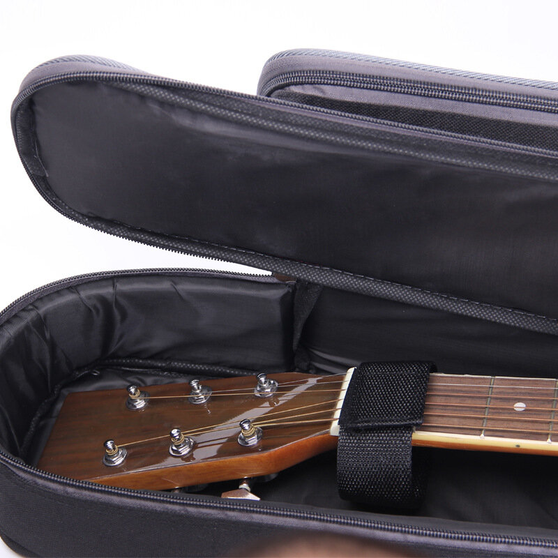Сумка для гитары из ткани Оксфорд, 36/38/39/40/41 дюймов, с двойными плечевыми ремнями, мягкий хлопковый чехол с мягкой подкладкой, водонепроницаемый рюкзак для гитары XA845M