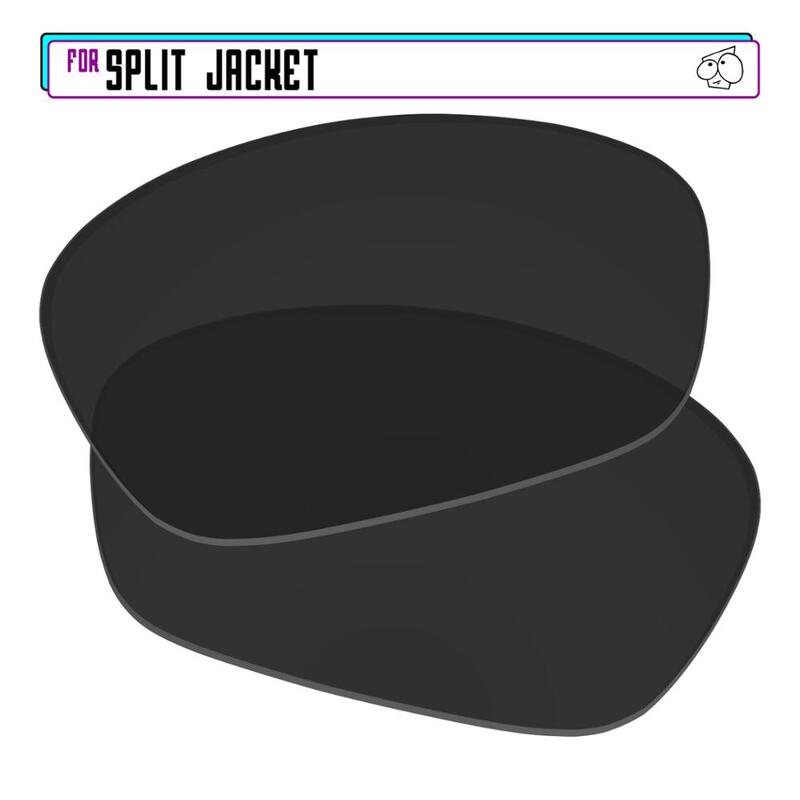 Ezreplace Vervanging Lenzen Voor-Oakley Split Jacket Zonnebril-Zwart
