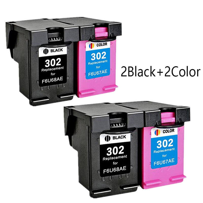 Replacement 302XL Ink Cartridge For HP 302 XL For HP302 Deskjet 2130 2135 1110 3630 3632 Officejet 3830 3834 4650 Printer