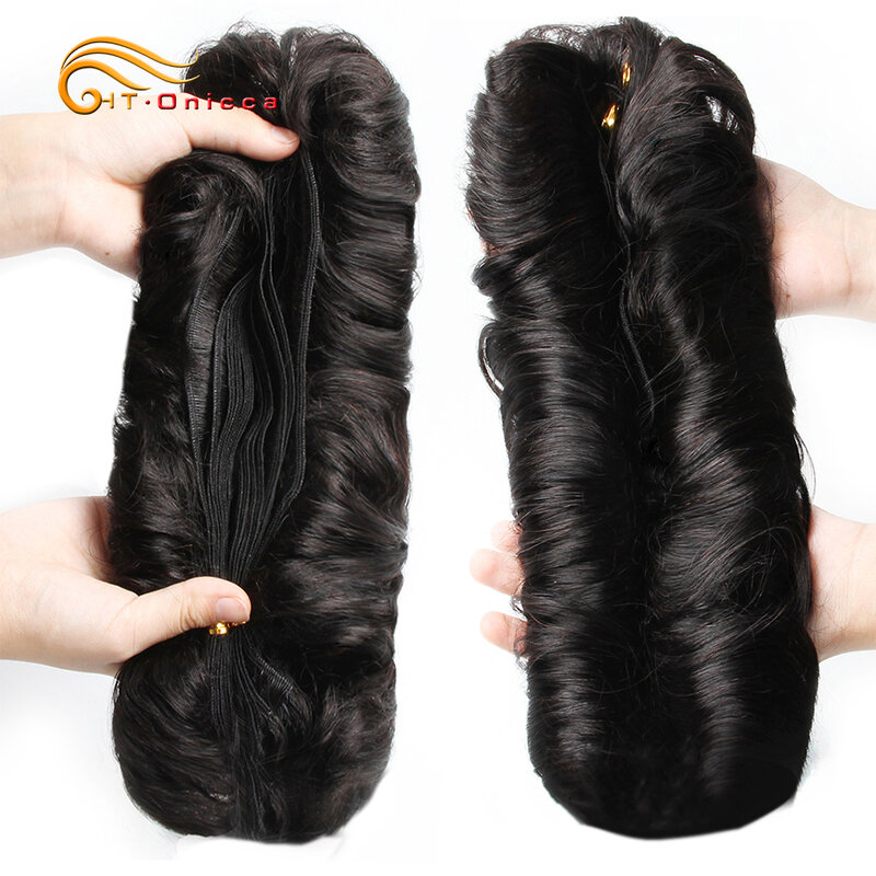 Htonicca Ombre Brazilian Curly Human Hair Bundles 28pcs/pack 1B/99J/30/4 Color Remy Hair Extensions 3 4 5 Inches Curly Bundles