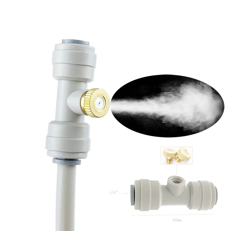 Patio Misting Cooling น้ำหมอก Sprayer ระบบสำหรับเรือนกระจกสวนดอกไม้ Waterring ชลประทาน Nebulizer Sprinkler