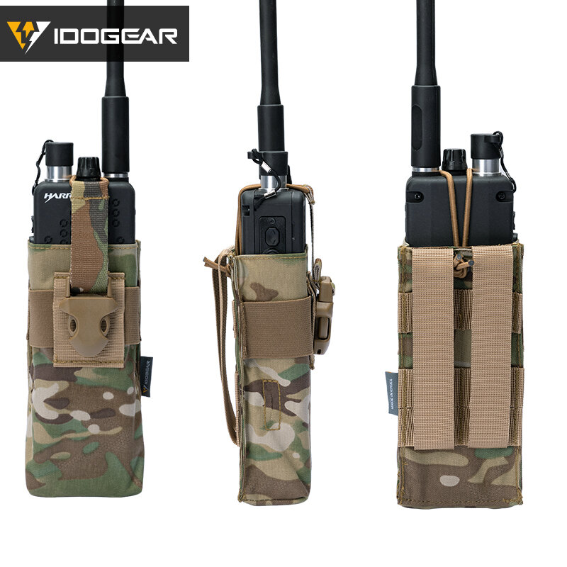 Idodgear Tactical Radio Pouch per RRV vest Walkie Talkie MOLLE MBITR TRI PRC-148 152 Tactical Tool Pouch 3552