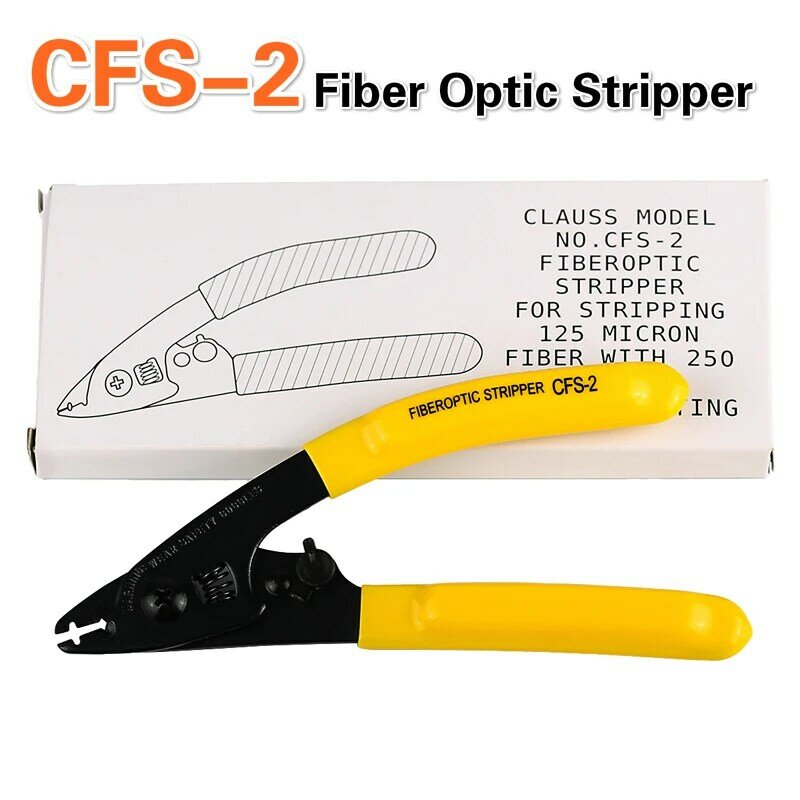 FTTH CFS-2-Alicates de pelado óptico de fibra de doble puerto, pelacables para herramientas