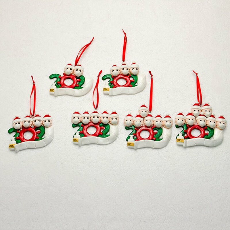DIY Name Greetings Christmas Birthdays Party Decoration Gift Product Personalized Family Ornament Pandemic
