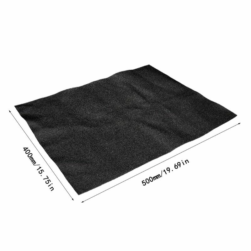 500x400x3/5MM DIY Computer Dust Filter Mesh PC Case Fan Cooler Dustproof Cover Sponge 60PPI Black